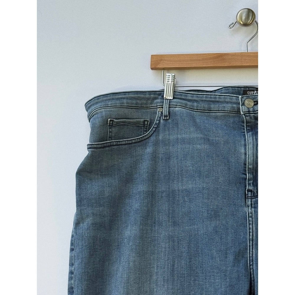 NYDJ Womens 28 Short Jeans Blue Curves 360 Cropped Minimalist Ankle Stretch - Picture 2 of 6